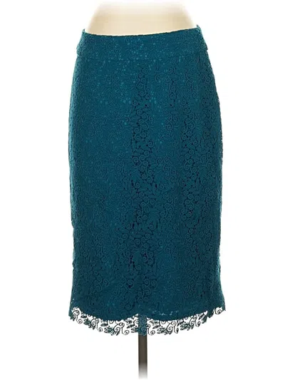 Pre-owned Talbots Formal Skirt In Blue