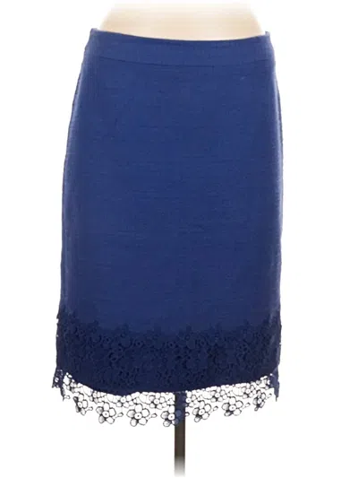 Pre-owned Talbots Formal Skirt In Blue
