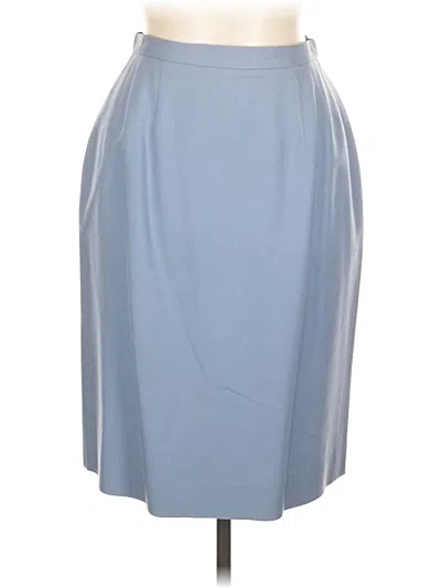 Pre-owned Talbots Formal Skirt In Blue