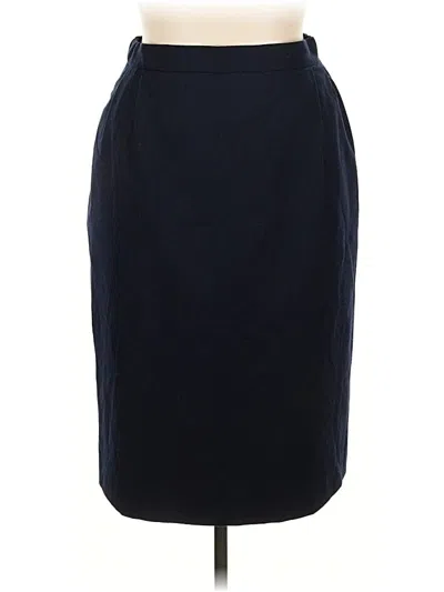Pre-owned Talbots Formal Skirt In Blue