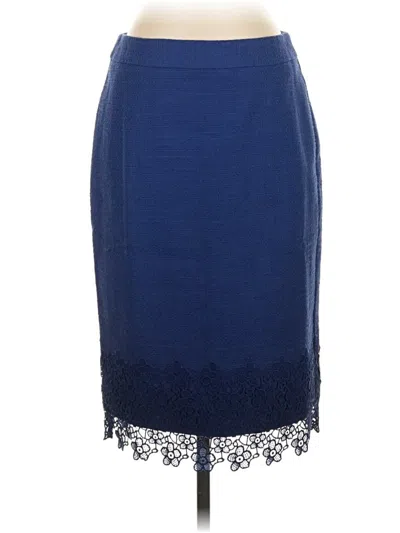 Pre-owned Talbots Formal Skirt In Blue