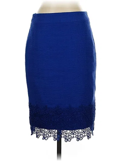 Pre-owned Talbots Formal Skirt In Blue