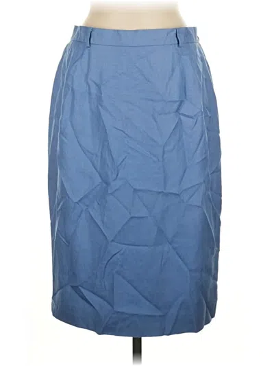 Pre-owned Talbots Formal Skirt In Blue