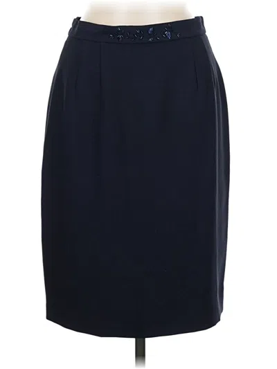 Pre-owned Talbots Formal Skirt In Blue