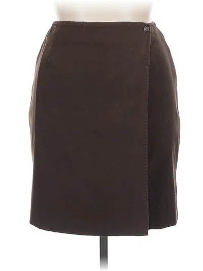 Pre-owned Talbots Formal Skirt In Brown