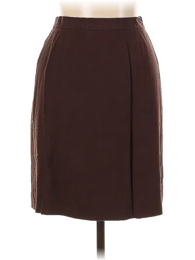 Pre-owned Talbots Formal Skirt In Brown
