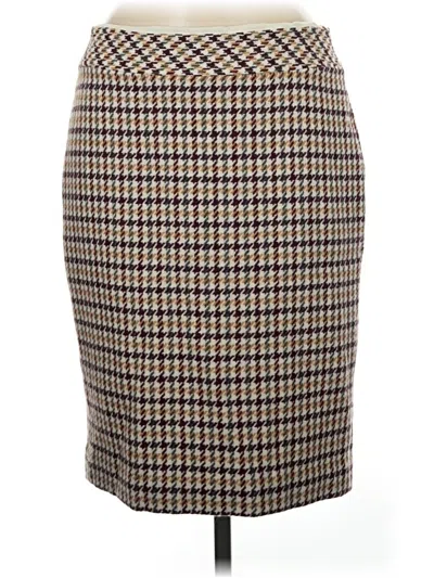 Pre-owned Talbots Formal Skirt In Brown