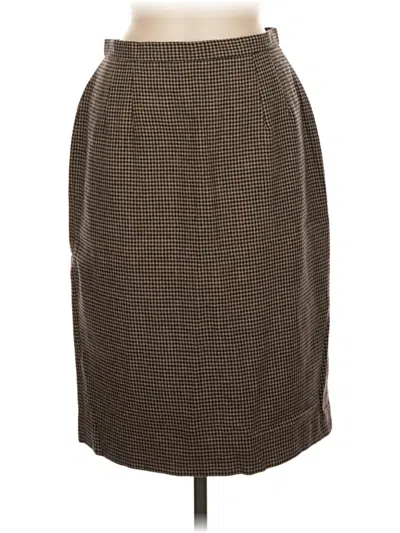 Pre-owned Talbots Formal Skirt In Brown