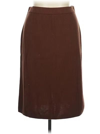 Pre-owned Talbots Formal Skirt In Brown