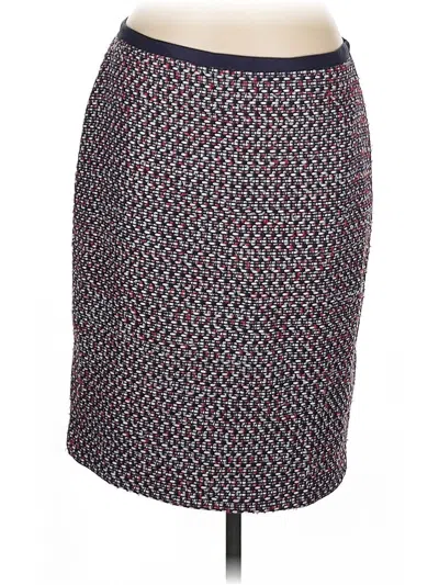 Pre-owned Talbots Formal Skirt In Burgundy