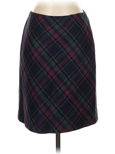 Pre-owned Talbots Formal Skirt In Burgundy