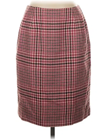 Pre-owned Talbots Formal Skirt In Burgundy