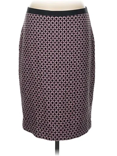 Pre-owned Talbots Formal Skirt In Burgundy