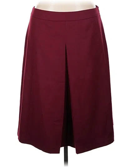 Pre-owned Talbots Formal Skirt In Burgundy