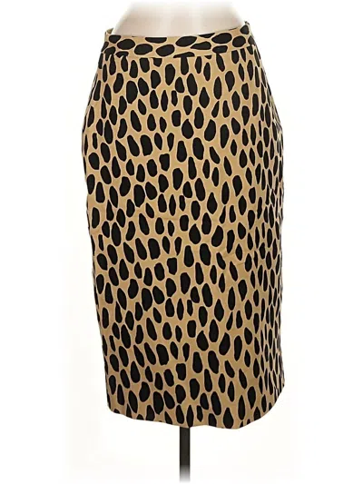 Pre-owned Talbots Formal Skirt In Gold