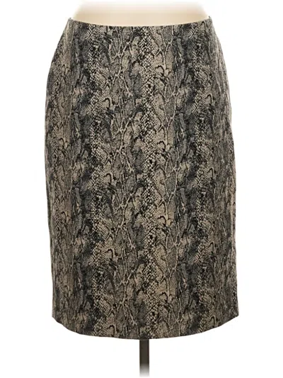 Pre-owned Talbots Formal Skirt In Gold