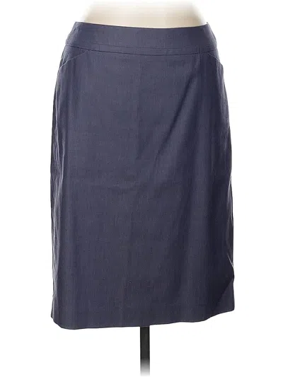 Pre-owned Talbots Formal Skirt In Gray