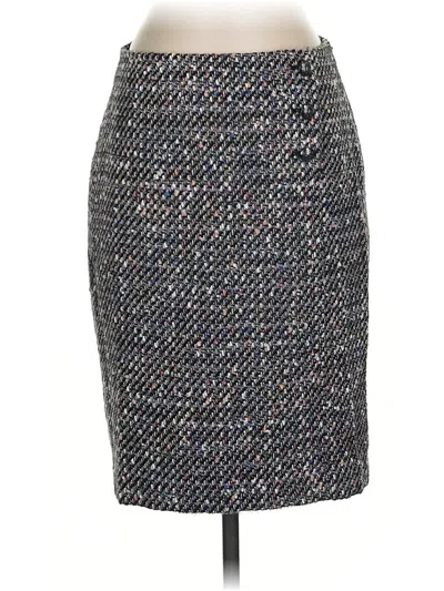 Pre-owned Talbots Formal Skirt In Gray