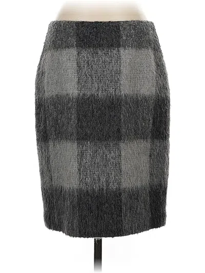 Pre-owned Talbots Formal Skirt In Gray