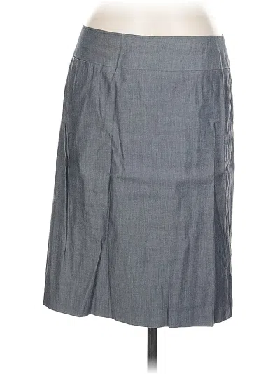 Pre-owned Talbots Formal Skirt In Gray