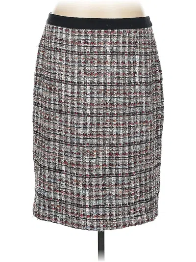 Pre-owned Talbots Formal Skirt In Gray