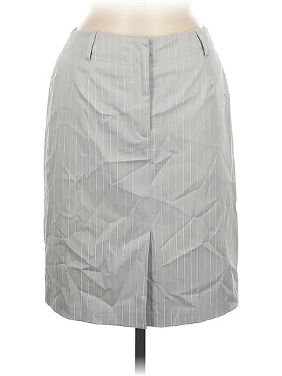 Pre-owned Talbots Formal Skirt In Gray