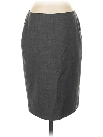 Pre-owned Talbots Formal Skirt In Gray