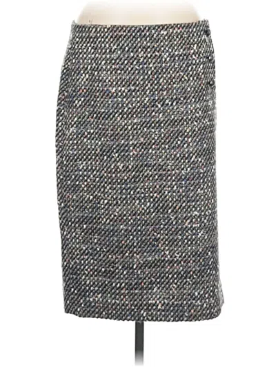 Pre-owned Talbots Formal Skirt In Gray