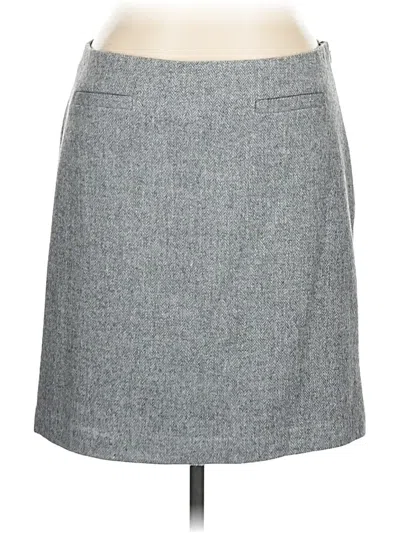 Pre-owned Talbots Formal Skirt In Gray