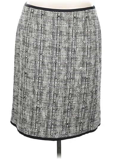 Pre-owned Talbots Formal Skirt In Gray