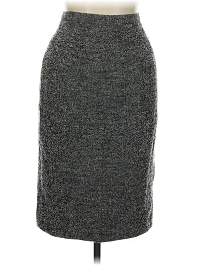 Pre-owned Talbots Formal Skirt In Gray
