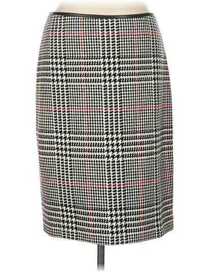Pre-owned Talbots Formal Skirt In Gray