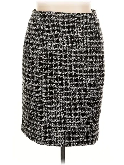 Pre-owned Talbots Formal Skirt In Gray