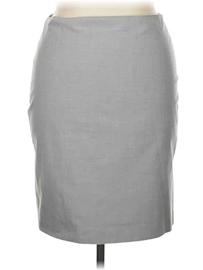 Pre-owned Talbots Formal Skirt In Gray