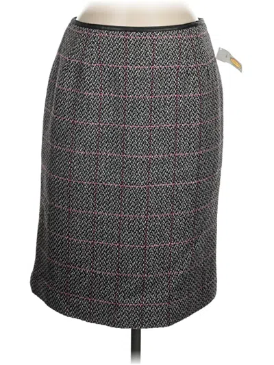 Pre-owned Talbots Formal Skirt In Gray