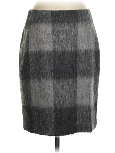 Pre-owned Talbots Formal Skirt In Gray