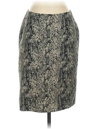 Pre-owned Talbots Formal Skirt In Gray