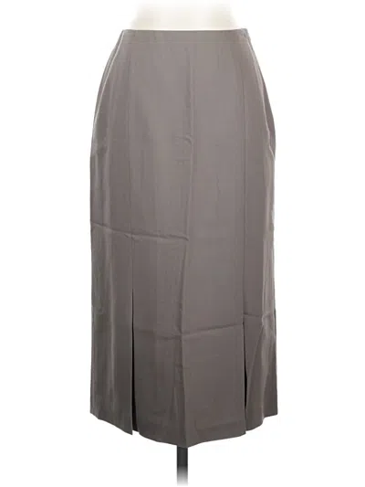 Pre-owned Talbots Formal Skirt In Gray