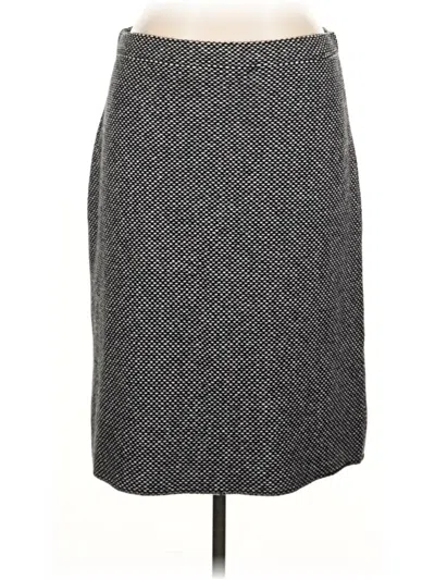 Pre-owned Talbots Formal Skirt In Gray