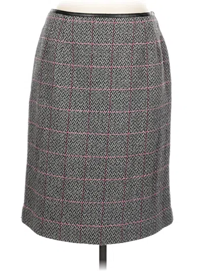 Pre-owned Talbots Formal Skirt In Gray