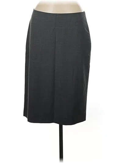Pre-owned Talbots Formal Skirt In Gray