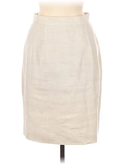 Pre-owned Talbots Formal Skirt In Gray