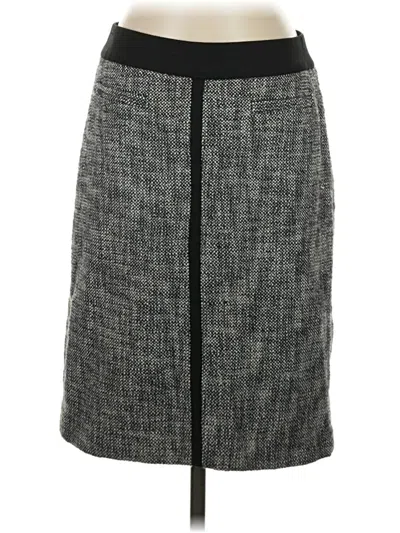 Pre-owned Talbots Formal Skirt In Gray