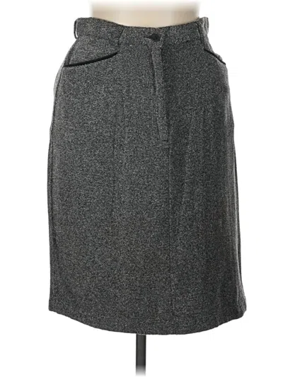 Pre-owned Talbots Formal Skirt In Gray