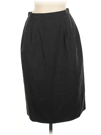 Pre-owned Talbots Formal Skirt In Gray