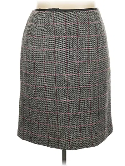 Pre-owned Talbots Formal Skirt In Gray
