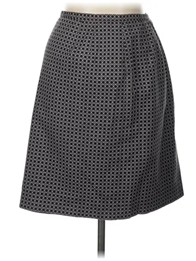 Pre-owned Talbots Formal Skirt In Gray