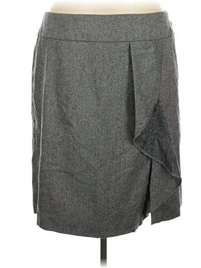 Pre-owned Talbots Formal Skirt In Gray