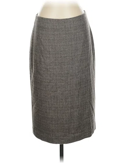Pre-owned Talbots Formal Skirt In Gray