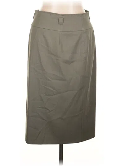 Pre-owned Talbots Formal Skirt In Gray